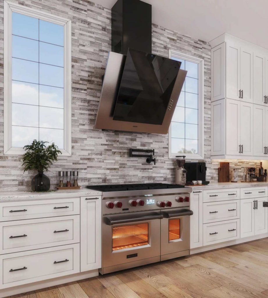 White kitchen cabinets